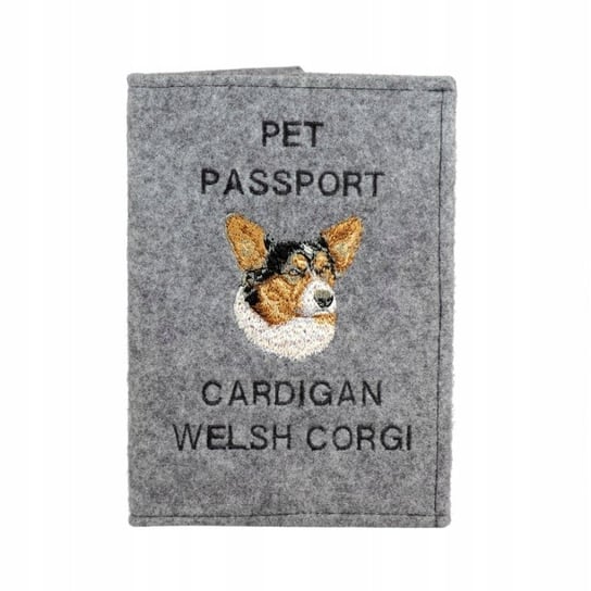 Welsh Corgi Cardigan Haft pokrowiec na paszport Inna marka