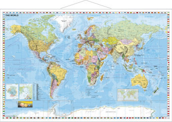 Weltkarte englisch Stiefel Eurocart Gmbh