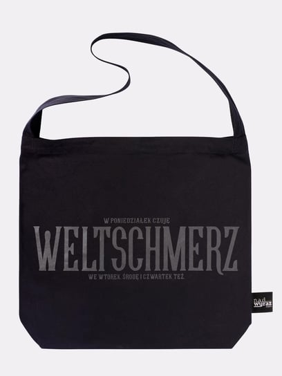 WELTSCHMERZ / torba bawełniana czarna Nadwyraz.com