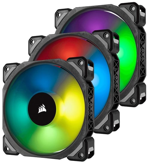 Wentylator komputerowy CORSAIR ML120 Pro RGB LED Premium Magnetic Levitation, 120 mm, 3 szt. Corsair