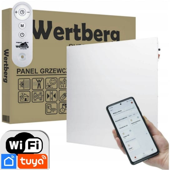 WERTBERG panel grzejnik na podczerwień promiennik IR 5.45 WiFi Wertberg