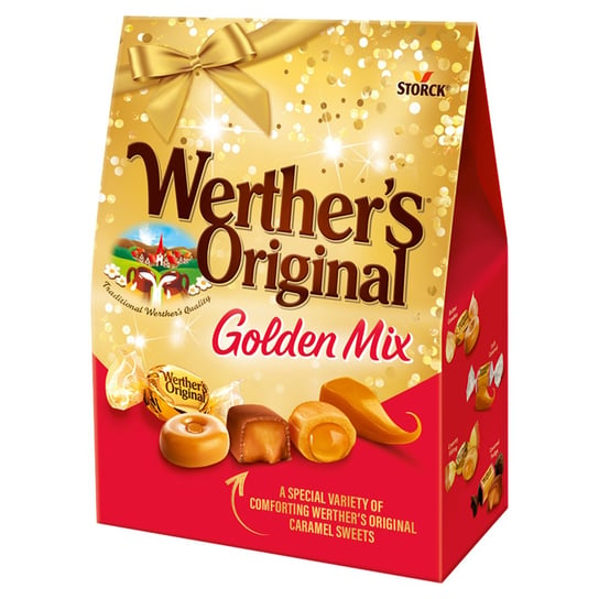 Werther'S Original Golden Mix Mieszanka Nadziewanych I Nienadziewanych Cukierków 340 G Werther's Original