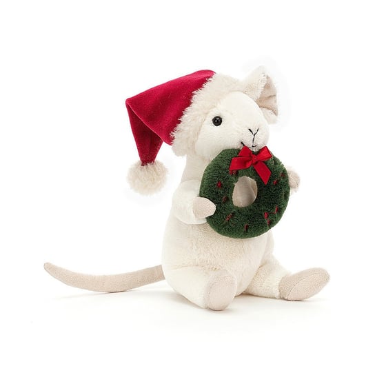 Wesoła Myszka Z Świątecznym Wieńcem 18 Cm Inna marka