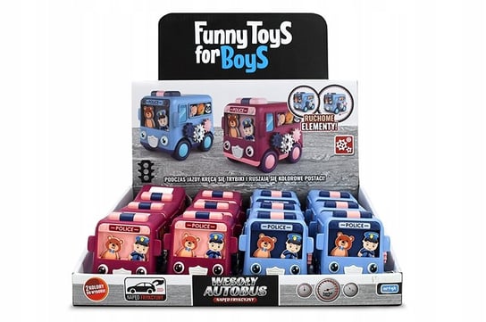 Wesoły Autobus Toys For Boys Niebieski Artyk