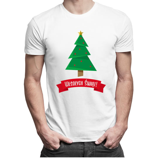 Wesołych Świąt - Męska Koszulka Z Nadrukiem Koszulkowy
