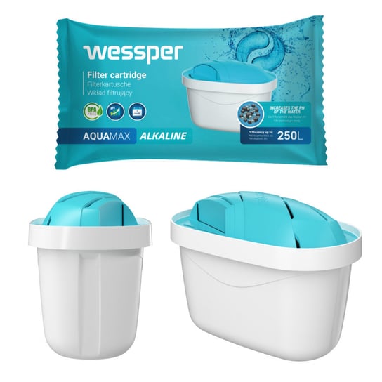 Wessper Aquamax Alkaline Zamienny Filtr/Wkład Wody Do Dzbanków: Brita, Aquaphor, Wessper, Dafi (Zamiennik) Wessper