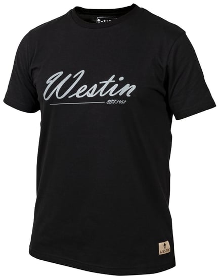 Westin Old School T-Shirt Black Rozmiar L - koszulka wędkarska Westin