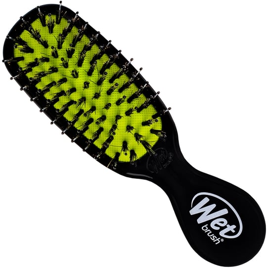 Wet Brush Mini Shine Enhancer czarna kompaktowa szczotka z włosiem dzika, nabłyszcza i wygładza Wet Brush
