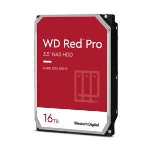 Wewnętrzny dysk twardy WD Red Pro 16 TB NAS 3,5 cala — klasa 7200 obr./min, SATA 6 Gb/s, CMR, 512 MB pamięci podręcznej, 5 lat gwarancji Western Digital
