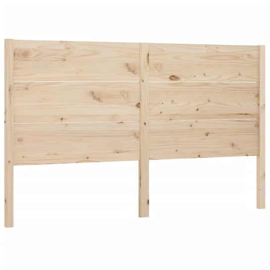 Wezgłowie łóżka, 146x4x100 cm, lite drewno sosnowe vidaXL