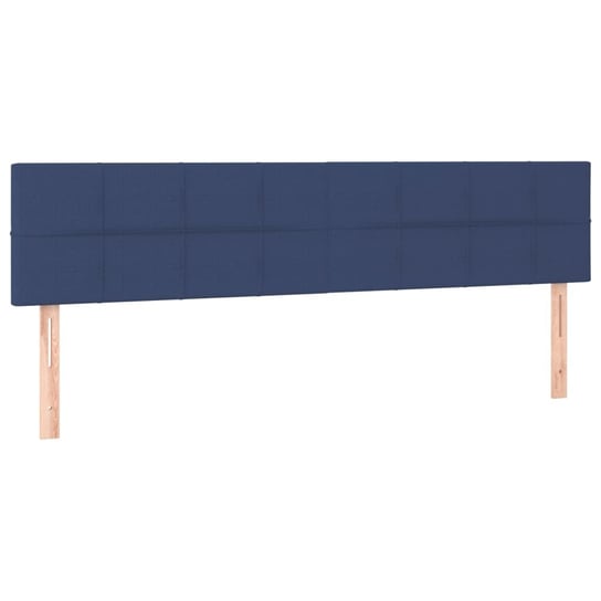 Wezgłowie łóżka 160x78 niebieskie, drewno, tkanina Inna marka
