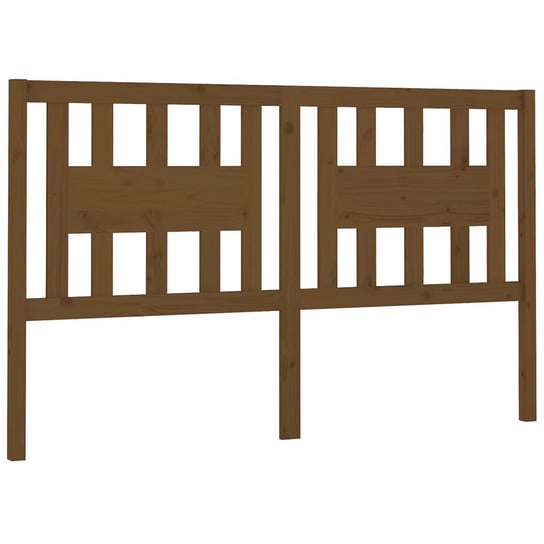 Wezgłowie łóżka drewniane, miodowy brąz, 186x4x100 Inna marka