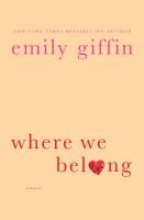 Where We Belong Giffin Emily