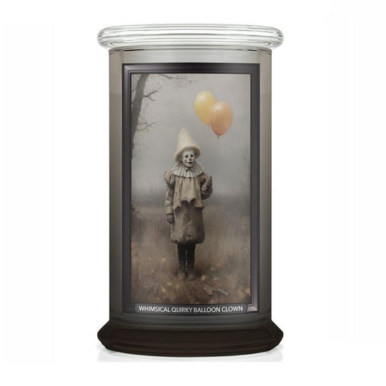 Whimsical Quirky Balloon Clown  - Kringle Candle - duża świeca z dwoma knotami (624g) - seria Halloween The Prints Bakery Kringle Candle