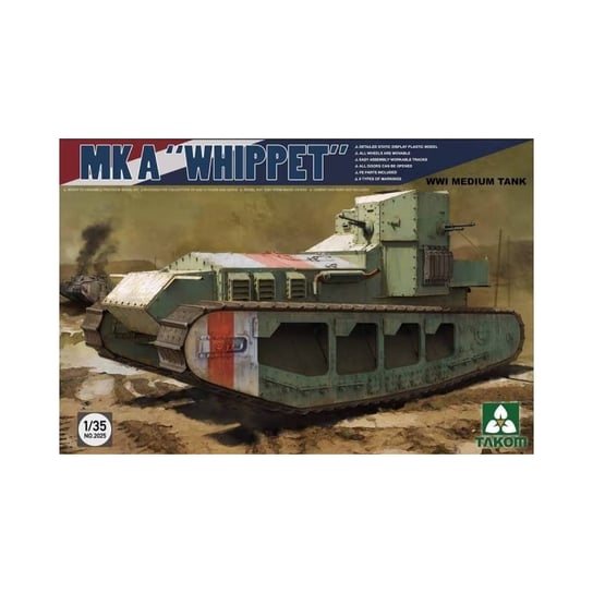 Whippet Mk A Wwi Medium Tank 1:35 Takom 2025 Takom