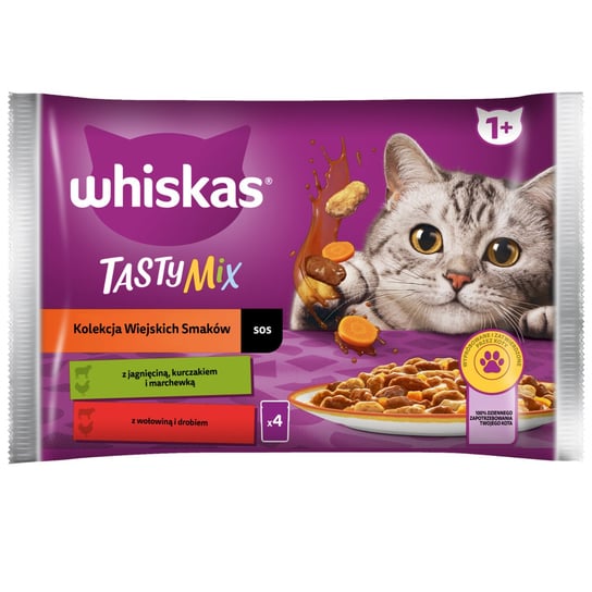 Whiskas, Karma dla kota, Saszetki, mix smaków, 4x85 g Whiskas