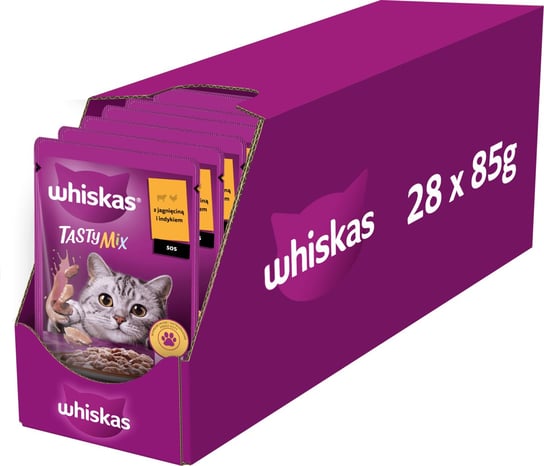 Whiskas Mokra karma dla kota z indykiem i jagnięciną w sosie saszetka 85 g Whiskas
