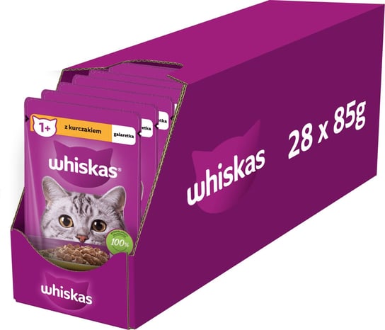 Whiskas Mokra karma dla kota z kurczakiem w galaretce saszetka 85 g Whiskas