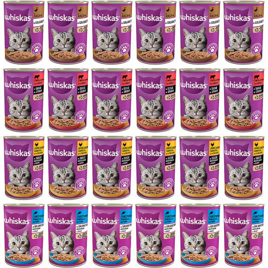 Whiskas Mokra karma dla kotów mix smaków 24x400g Whiskas