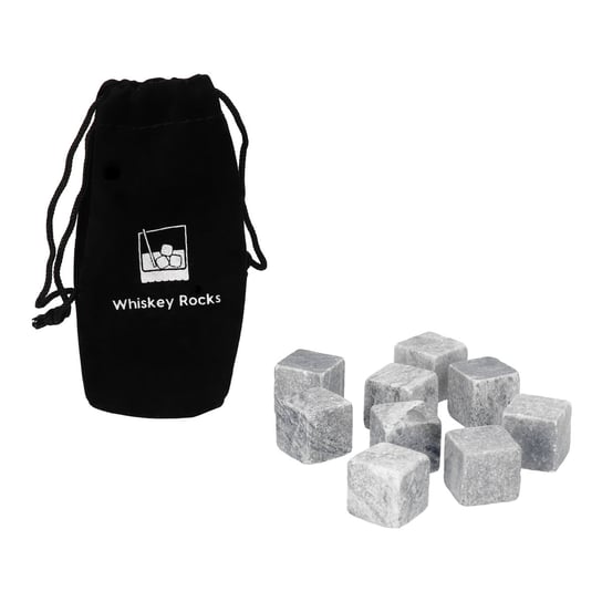 Whisky stones Kamienie lodowe - 9 szt w woreczku Whiskey Rocks