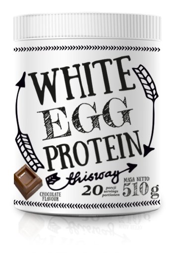 White EGG protein białko jajka albumina w proszku słoik Czekolada 510 g Inna marka
