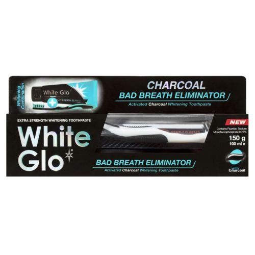 White Glo, Charcoal Bad Breath Eliminator, zestaw, 2 szt. White Glo