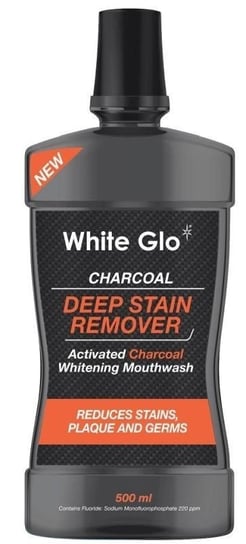White Glo, Charcoal Deep Stain Remover, płyn do płukania jamy ustnej, 500 ml White Glo