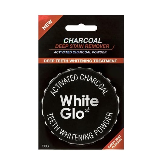 White Glo, Charcoal Deep Stain Remover, proszek do wybielania zębów, 30 g White Glo