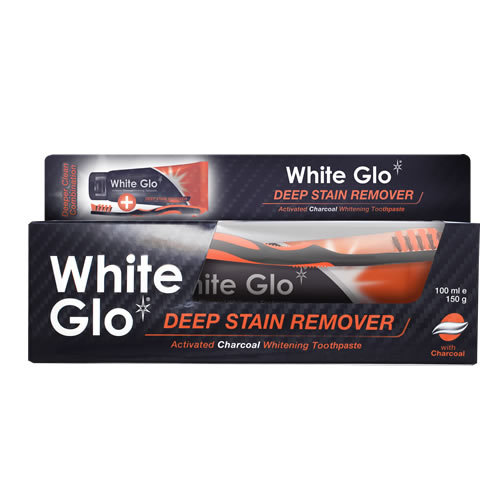 White Glo, Charcoal Deep Stain Remover, zestaw, 2 szt. White Glo