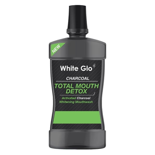 White Glo, Charcoal Total Mouth Detox, płyn do płukania jamy ustnej, 500 ml White Glo