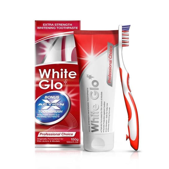 White Glo Professional choice wybielająca pasta do zębów 100ml + szczoteczka White Glo