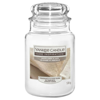 White Linen & Lace - Yankee Candle - duża świeca - seria Home Inspiration Yankee Candle