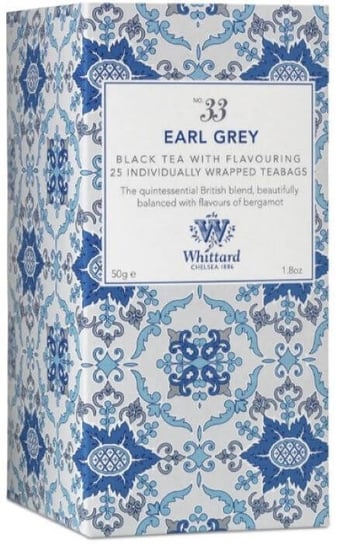 Whittard- Earl Grey Black Tea with Flavouring 25 Individully Wrapped Teabags 50g Inna marka