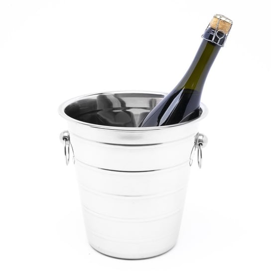 Wiaderko do szampana TADAR, srebrne, 19x22 cm, 4 l Tadar