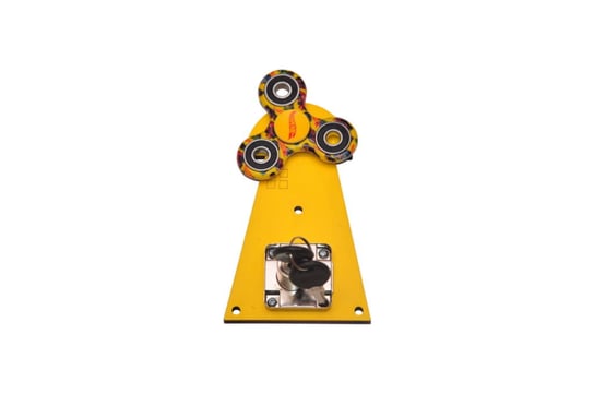 Wiatrak Żółty Z Zamkiem Na Kluczyk I Spinner  Hot Wheels Zabawki Sensoryczne