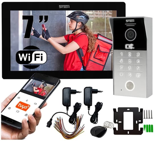 Wideodomofon do domu jednorodzinnego WiFi 5TECH VERUS One(B)/84225 Inny producent
