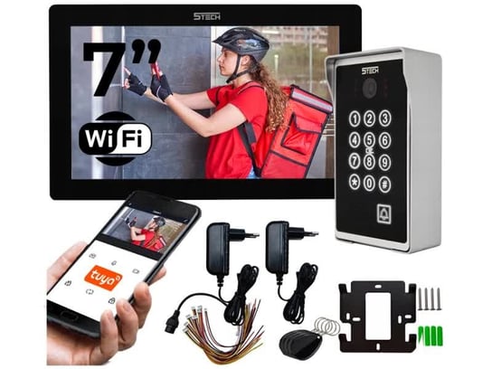 Wideodomofon WIFI 5tech IP Monitor 7" Telefon Czytnik Kart Inna producent