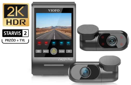 Wideorejestrator Kamera Samochodowa Viofo A229 Plus 3Ch Hdr Gps Wifi Viofo