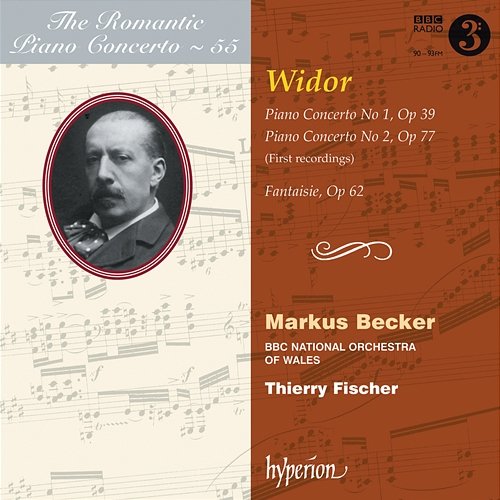 Widor: Piano Concertos Nos. 1 & 2; Fantaisie (Hyperion Romantic Piano Concerto 55) Markus Becker, BBC National Orchestra of Wales, Thierry Fischer