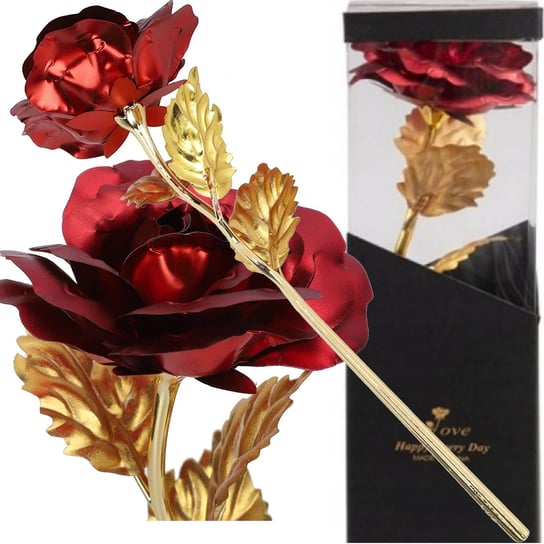 Wieczna róża prezent  złota WALENTYNKI Dzień Kobiet Inny producent