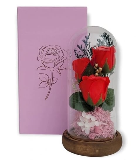 Wieczna róża w szkle prezent dla dziewczyny Inny producent