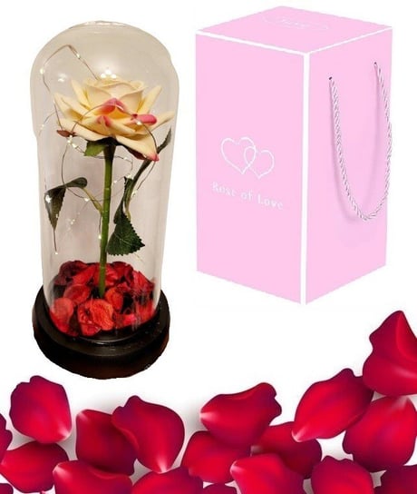 Wieczna Róża W Szkle Walentynki Herbaciana Inna marka