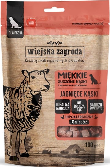 Wiejska Zagroda Przysmak Dla Psa Jagnięce Kąski 100G Wiejska Zagroda