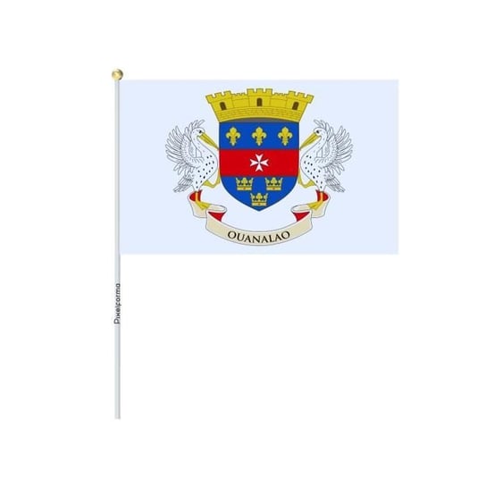 Wiele mini flag Saint-Barthélemy 14x21 cm w 100 sztukach Inny producent (majster PL)