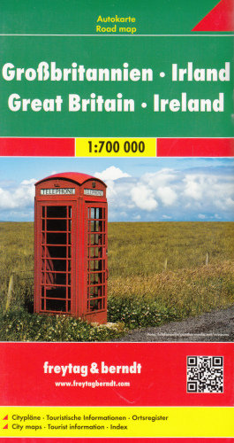 Wielka Brytania, Irlandia. Mapa 1:700 000 Freytag & Berndt