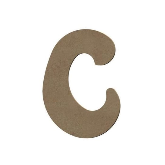 Wielka litera C z drewna MDF do dekoracji - 8 cm Inna marka