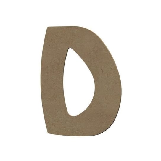 Wielka litera D z drewna MDF do dekoracji - 8 cm Inna marka