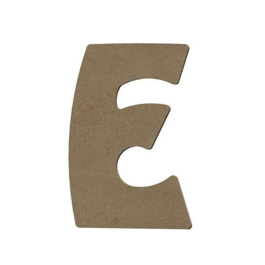 Wielka litera E z drewna MDF do dekoracji - 8 cm Inna marka