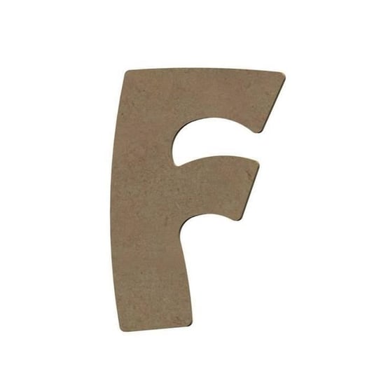 Wielka litera F z drewna MDF do dekoracji - 8 cm Inna marka