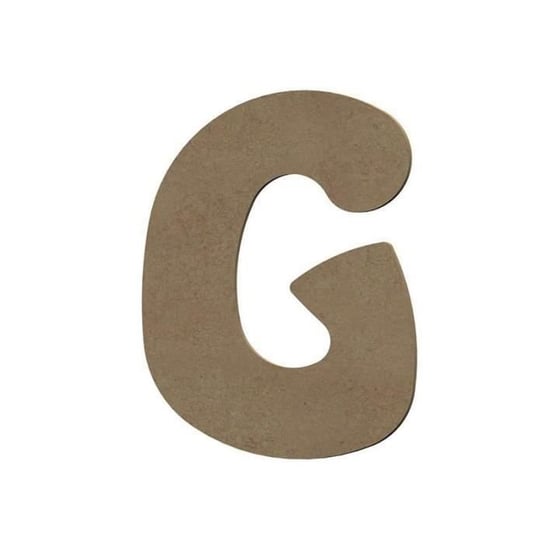 Wielka litera G z drewna MDF do dekoracji - 8 cm Inna marka
